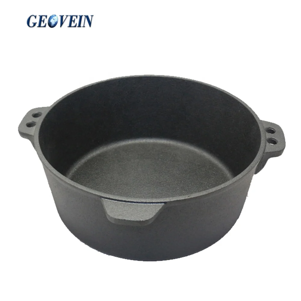 Предварительно приправленный 4.5QT 6QT чугунный голландский духовой шкаф с 3 ножками