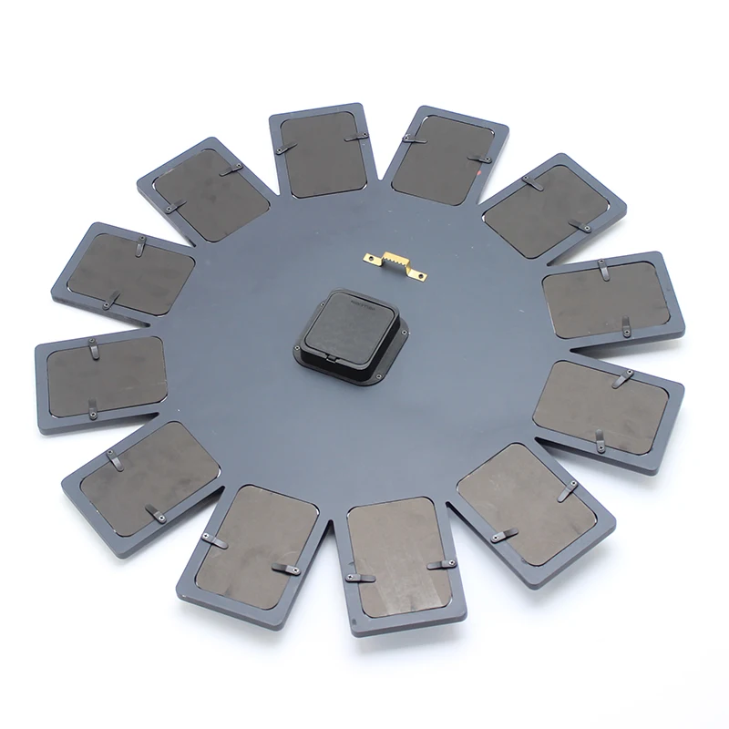 Round Wall Hanging Photo Frames 12pcs With Hooks Wall Clock Modern Design