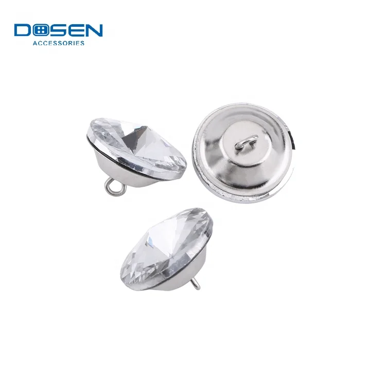 25mm Hot Sale Decorative Crystal Rhinestone Jean Button