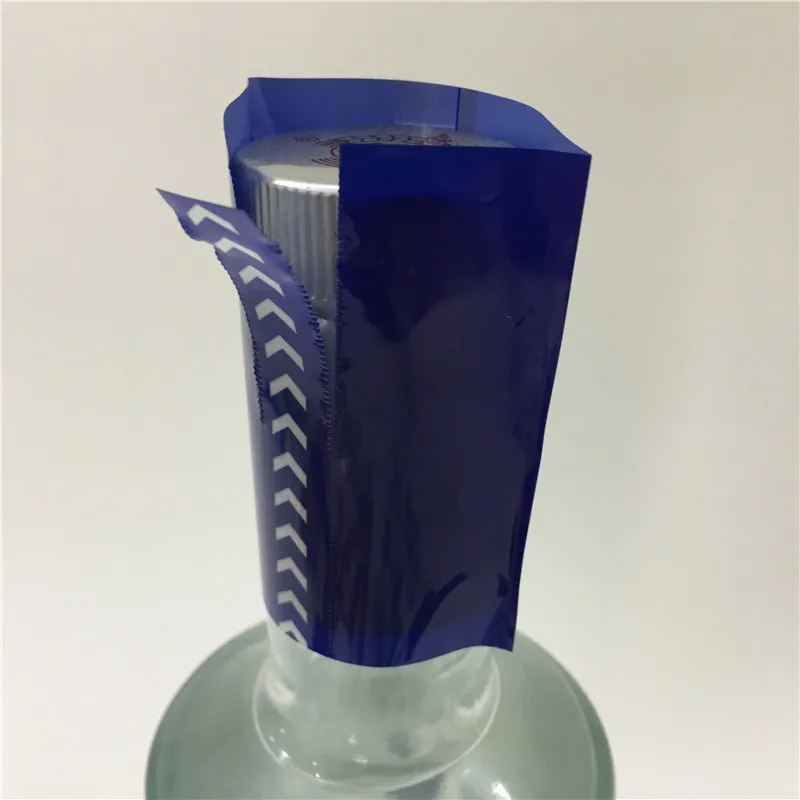 Transparent prefabricated heat shrinkable tape with pvc shrink film