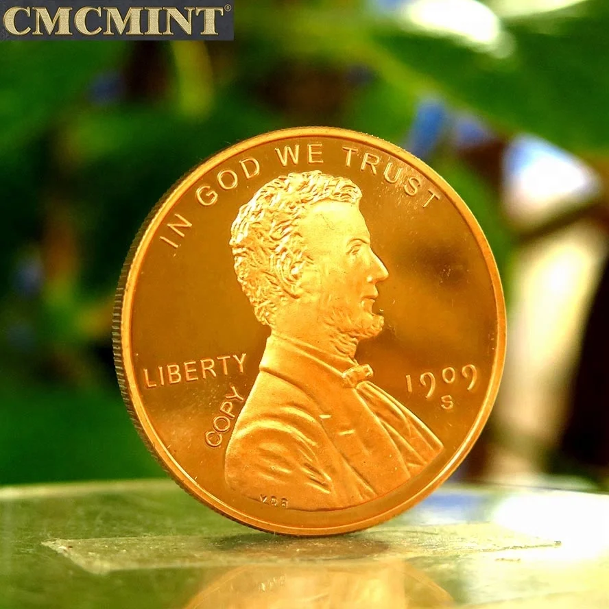 1 унция 999 тонкая медная монета Jumbo Penny Lincoln пшеничная круглая B44