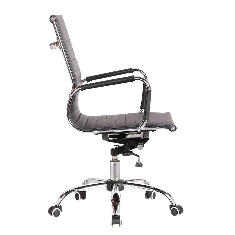 
Classical middle back swivel executive black leather manager ergonomic office chair 