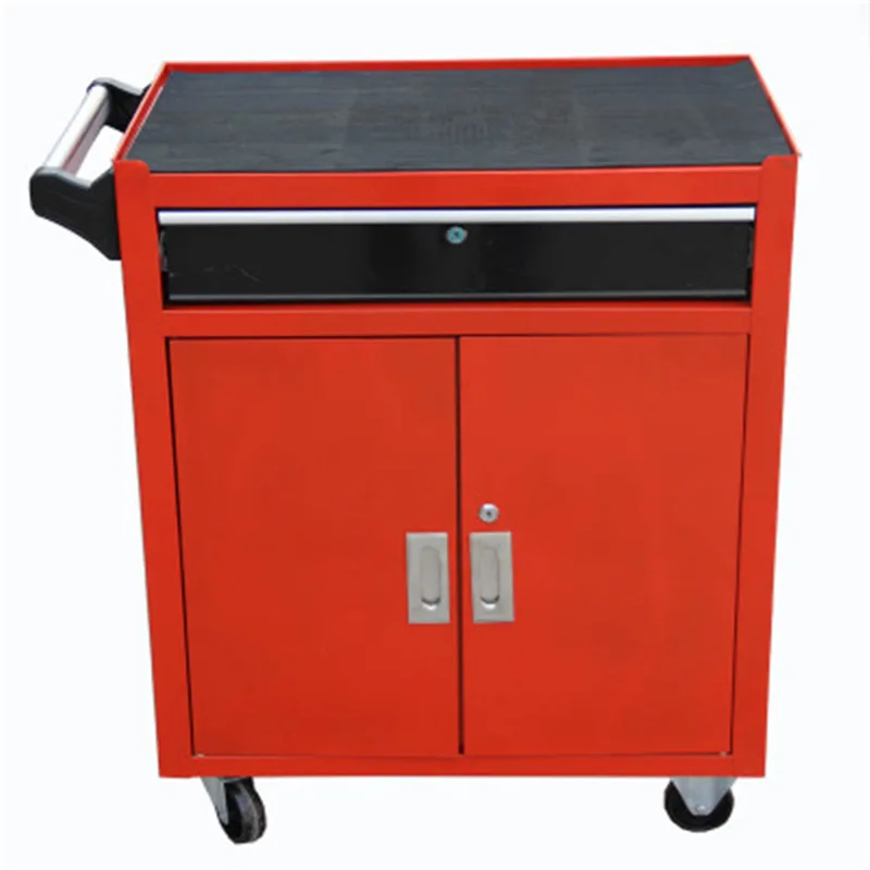 Тележка для инструментов, трехуровневый шкаф на колесиках для ремонта автомобиля