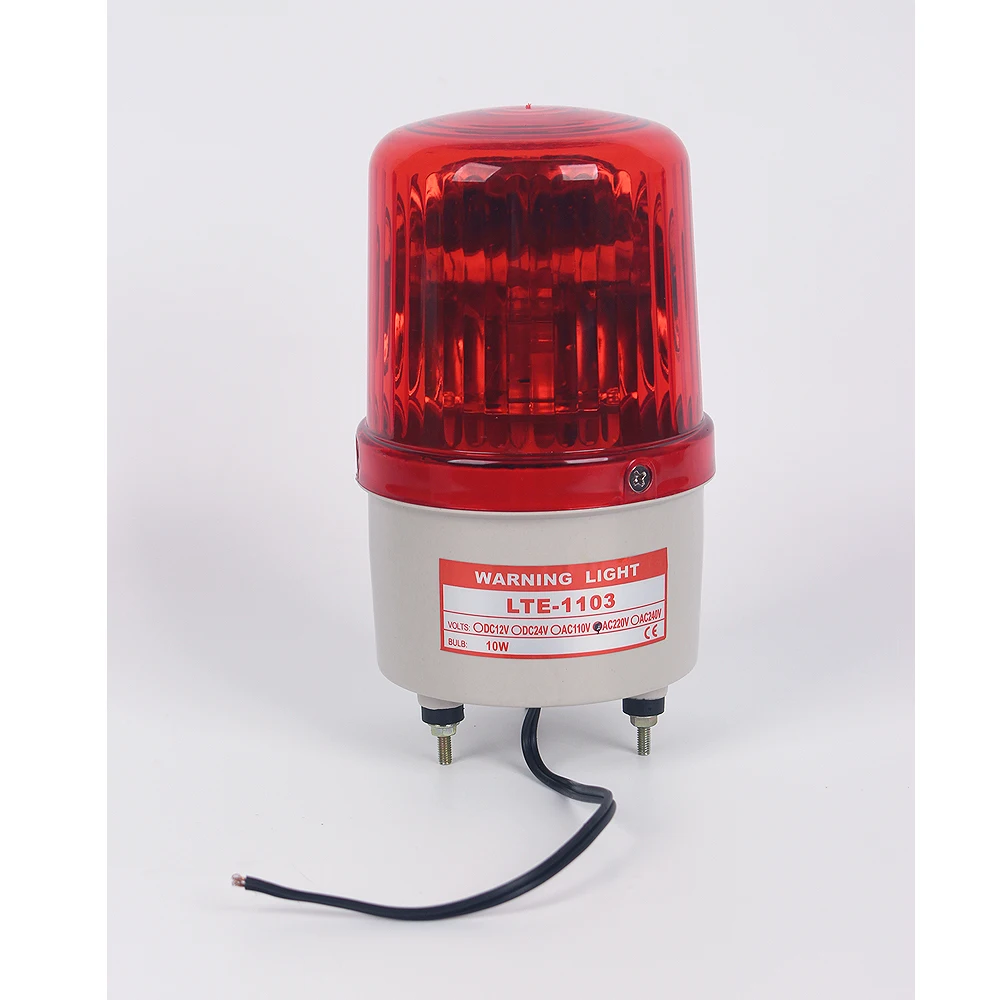 LTE-1101 Industrail  Red LED Rotating  Alert Warning beacon  Alarming Light for Emergency