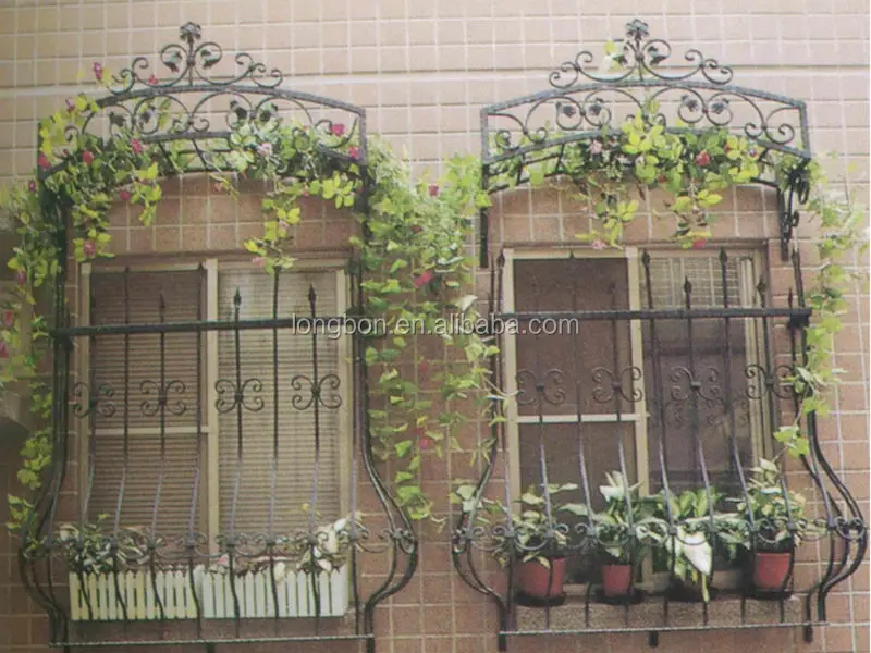 2018 Top-selling modern design window iron grills