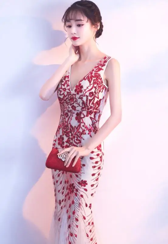 Лидер продаж в США женское платье с V-образным вырезом из Мягкого Тюля