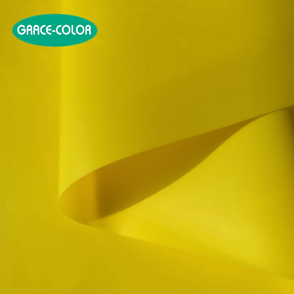 pvc coated tarpaulin fabric types rolls made in china