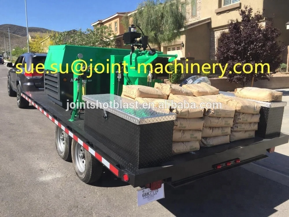 
high pressure industrial mobile used wet water blaster dustless sandblaster mobile db500 manual portable sand blasting machine 