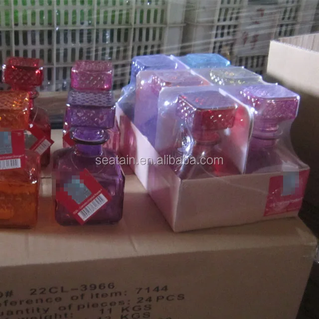 Borosilicate glass storage jar with bamboo lid for tube shaped glass storage jar for glass spice jar with metal lid