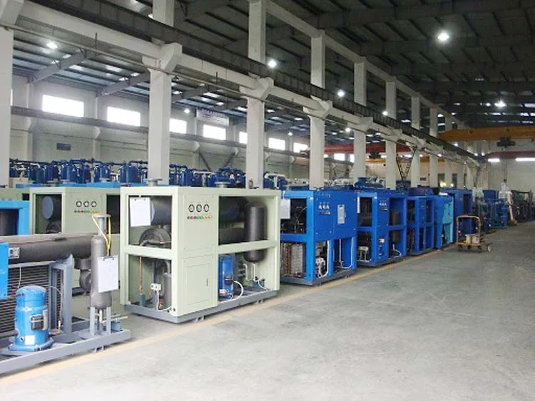 energy-saving air dryer air cooled chiller system diagram