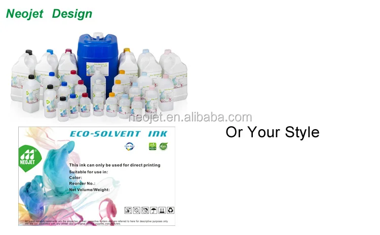 Oem экологию эко-растворителя краски для piezo epson струйный принтер пвх трубы печати этикетки реселлером хотите