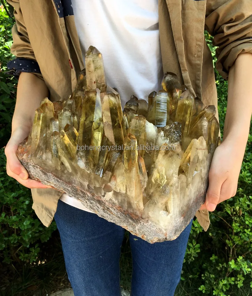 Wholesale Citrine Smoky Quartz Cluster Natural Citrine Cluster For Decoration