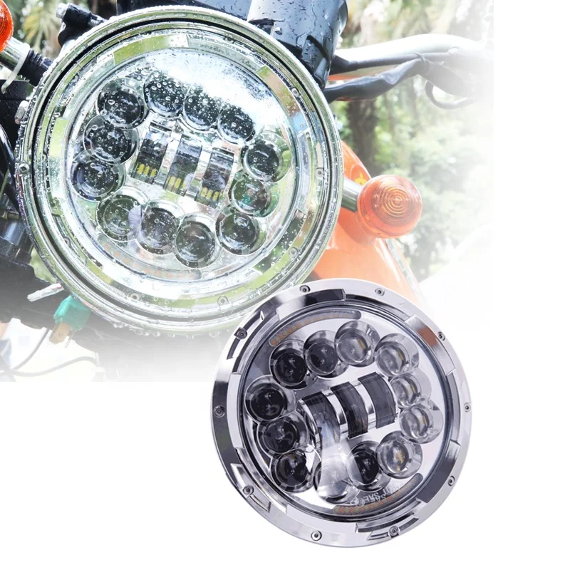 Motorcycle lighting system for cherokee xj high power led lights motorcycle headlight 7inch