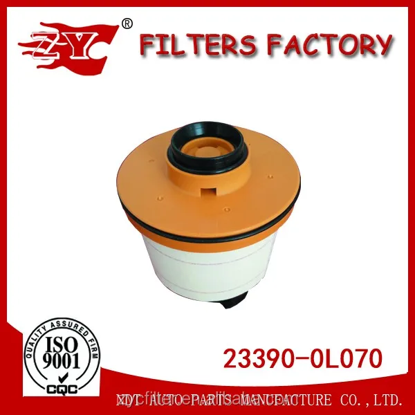 Hot Sealing OEM 23390-0L070  Fuel Filter For HILUX VIII Pickup 2.4D 2.8D 23390-OL070 Good Factory More Than 20 Years