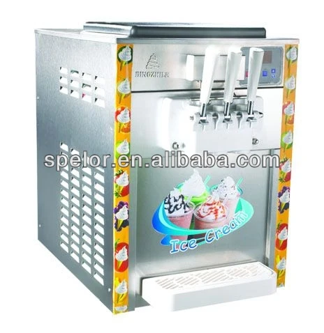 Отличный материал, горячая Распродажа, настольная машина для мороженого с мягким покрытием, высокая производительность