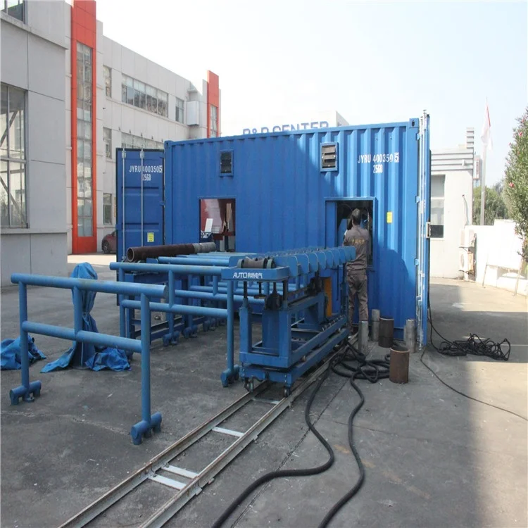 
Containerized piping fabrication production line 