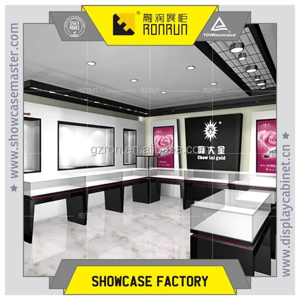 Portable used jewelry display showcases for jewelry retail store