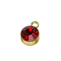 8mm 12 CZ Crystal Jewelry Pendant Birthstone accessories charms for bracelets Necklace