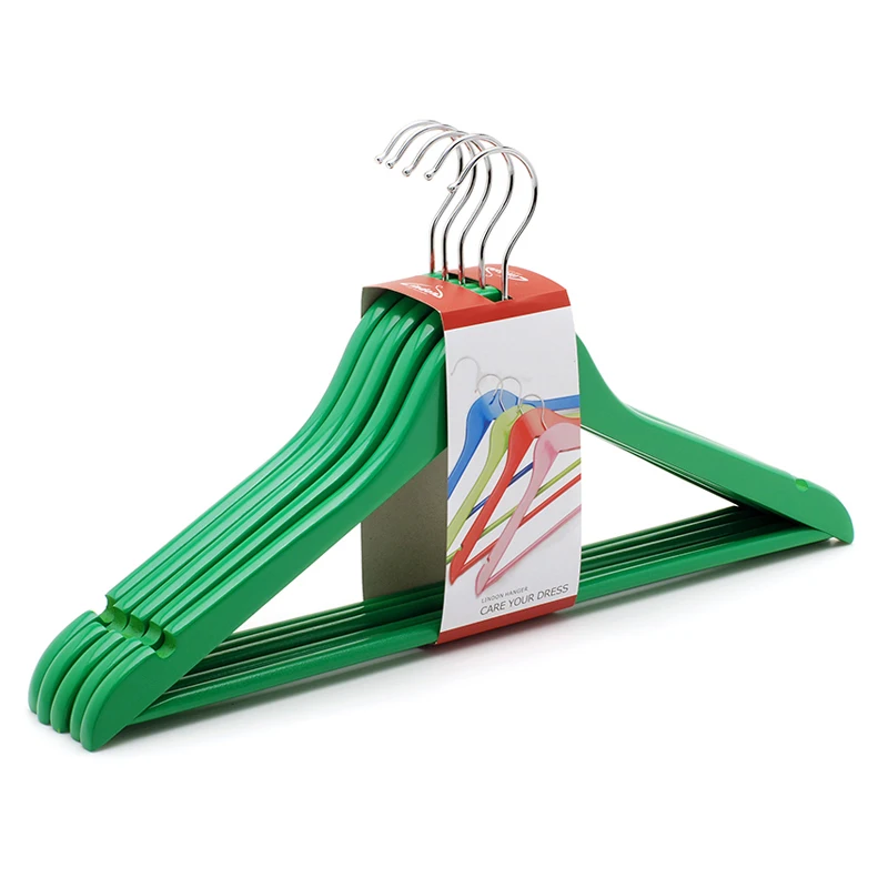 Assessed Supplier LINDON Handcraft Painted Adults Magic Colorful Boutique Wooden Garment Hangers Systems for Clothing Store