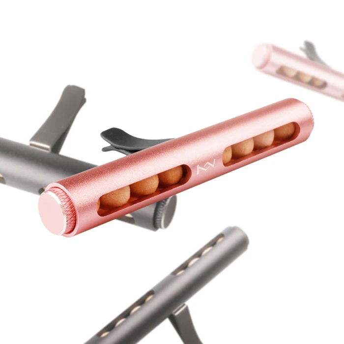 
New Arrival Customized Car Vent Fragrance Diffuser, Car Essential Oil Perfume Clip with Wood Beads 