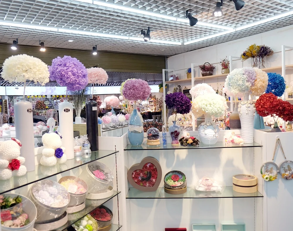 Natural Preserved flowers hydrangea for event centerpieces