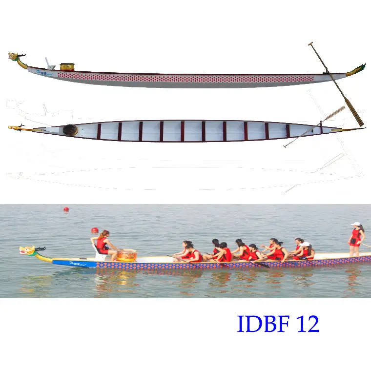 New type dragon boat 12 paddler (IDBF912)
