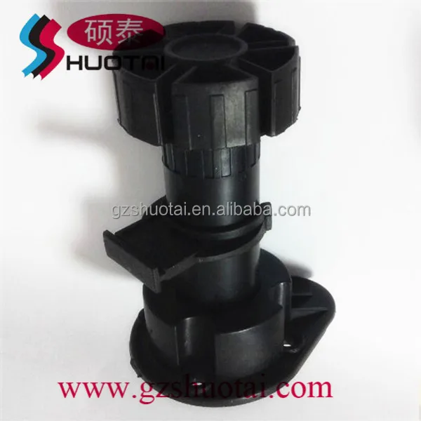 Регулируемые ножки шкафа, Пластиковая регулируемая ножка