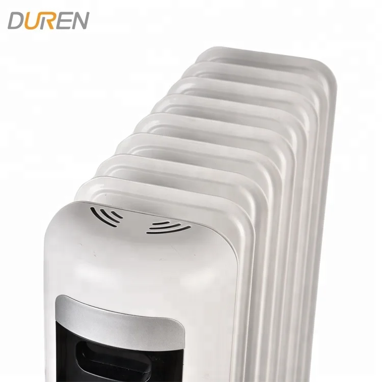 Greenhouse oil-filled heaters indoor baseboard radiator caster wheel oil filled heater