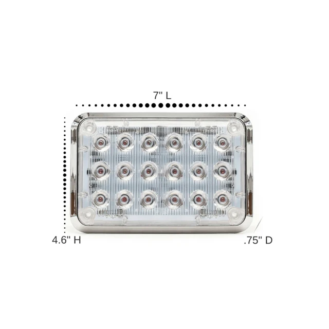 54W High quality Strobe Warning Led Grille Light Waterproof Emergency Surface Mount Light for Police