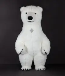 Funtoys CE Customized Inflatable Polar Bear Mascot Costume For Adult