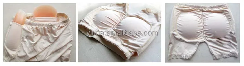 4pcs Silicone Pads Push up panties SL005 Sexy Silicone Butt Pads Enhancer False Ass Lift Silicon Fake Buttocks Padded Panties