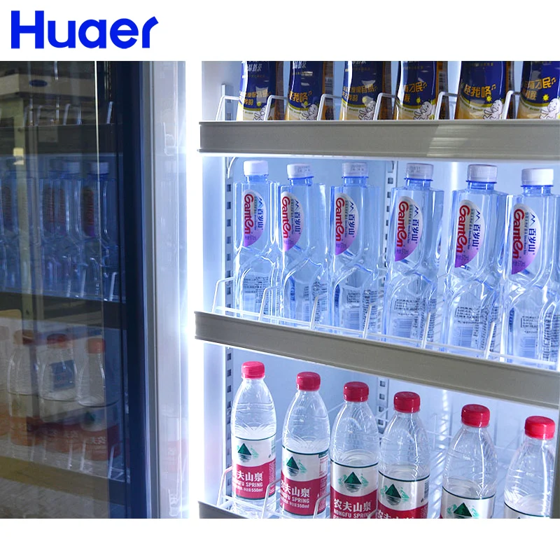 convenience store upright wall mounted smart refrigerator fridge