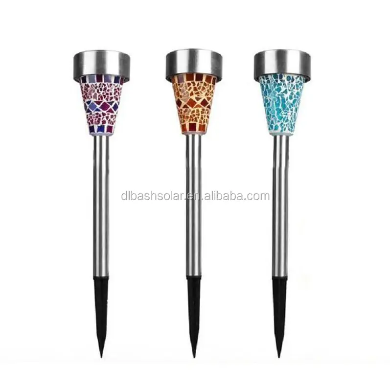 mosaic lamp led solar light garden
