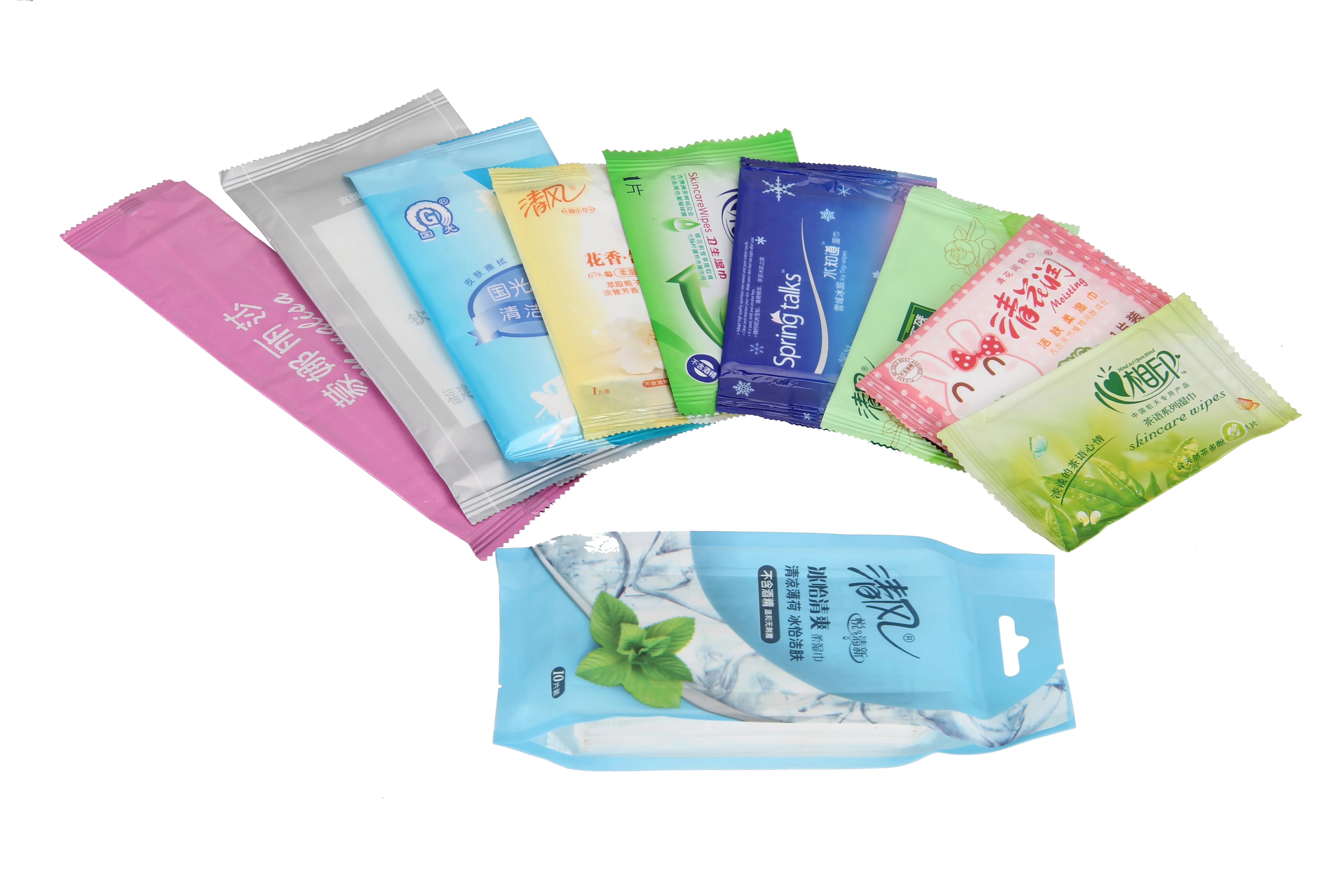 full automatic 1pc/pack wet wipe making machine