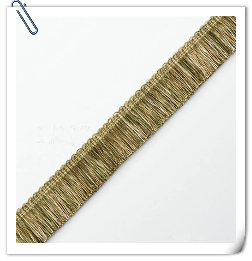 Elegant Cotton Loop Brush Trimmings Fringe For Pillow Cushion Fringe