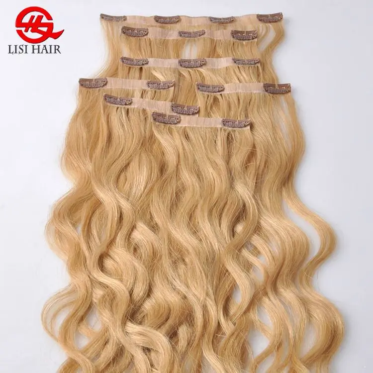 
Double Drawn Seamless PU Clip Hair Extension Human Hair 