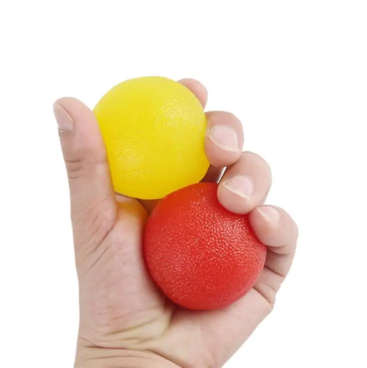 
Hot Selling Soft Gel Men&Women Hand and Finger Strength Training Grip Ball, Hand Muscle Exercise Round Squeeze Ball 