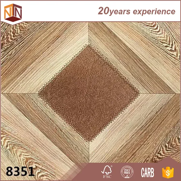 New design large single click parquet art series of floated flooring