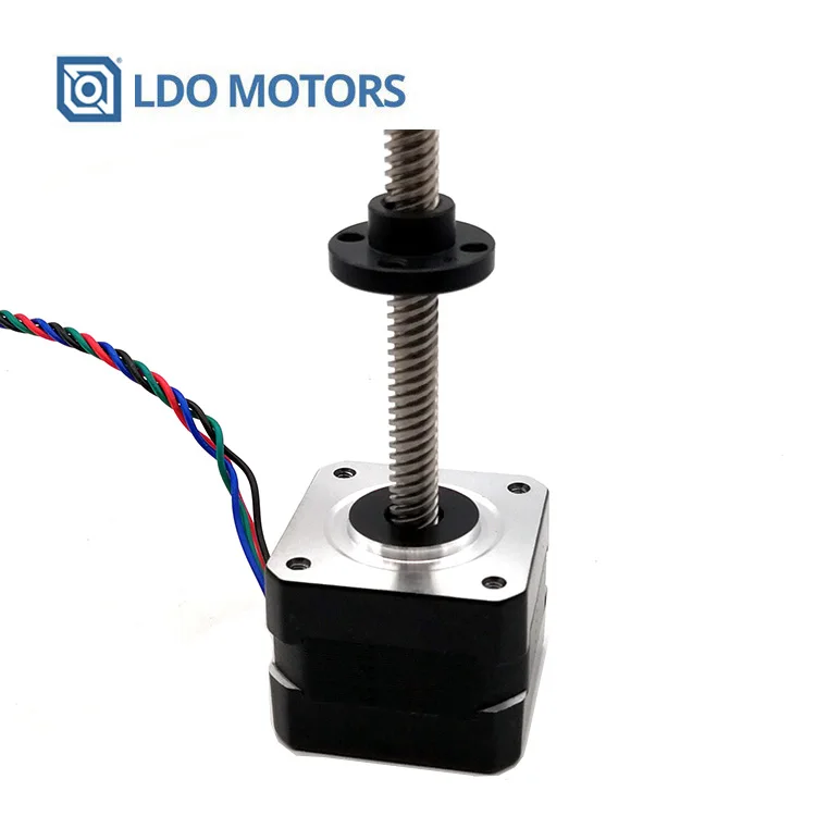 Линейный привод, приводной винт, шаговый двигатель 5 кг nema 17 tr8x4 мм 42 мм, двигатель