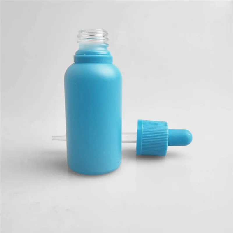 Pet Plastic cap glass beauty water dropper e cosmetic bottle container juice packing for CBD