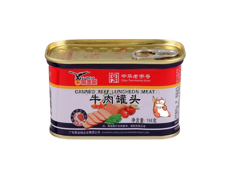 Халяль консервированное мясо обеденное мясо для продажи 198 г или 340 г