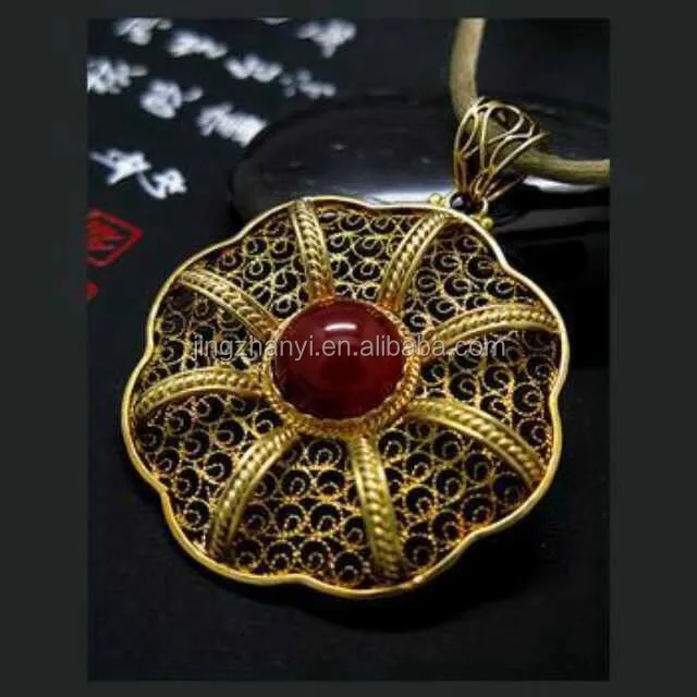 Jingzhanyi Jewelry Factory Silver filigree jewelry processing, Gold silk jewelry processing, Metal twisted wire jewelry