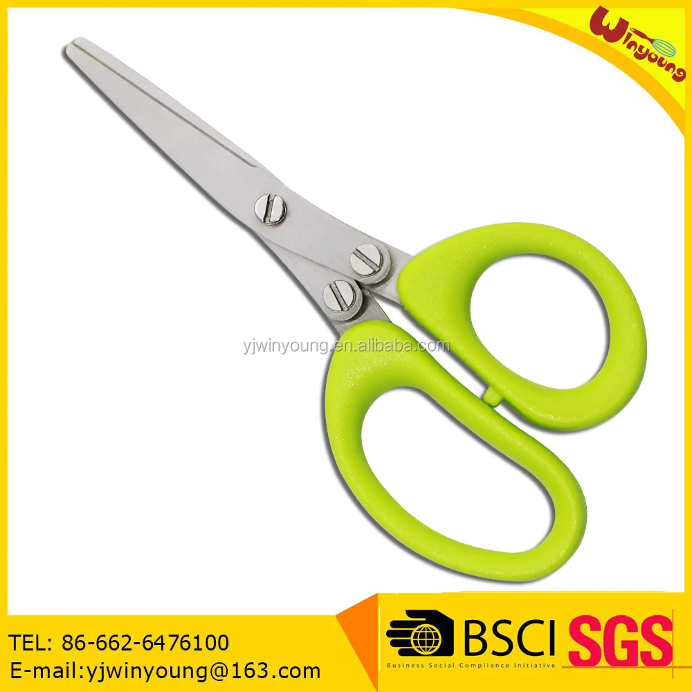 
kitchen scissors multipurpose 5 blades herb scissors herb scissor with easy cleaning brush 