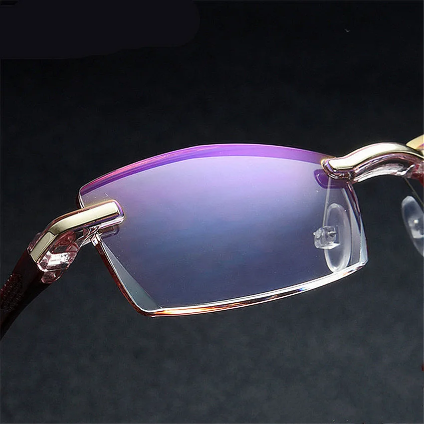 Hot Selling Fashion Cheap Unisex Men Women Rimless Reading Glasses Anti Blue Light Reading Glasses