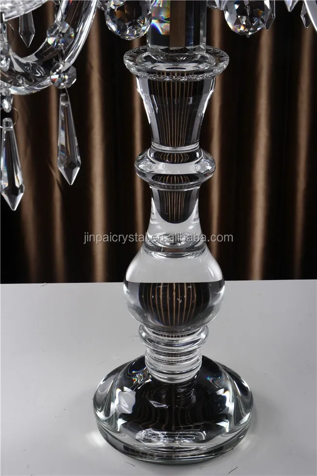 Crystal Candle Holder 9-arms Candle Stand 67cm Tall Wedding Event Candelabra Candle Stick