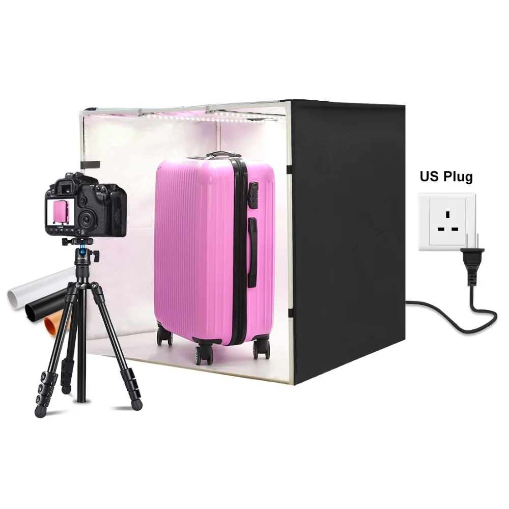  Высокое качество складной Лайтбокс для фотостудии фон фотосъемки коробка PULUZ 80x80x80 см светодиодное освещение фото в форме палатки