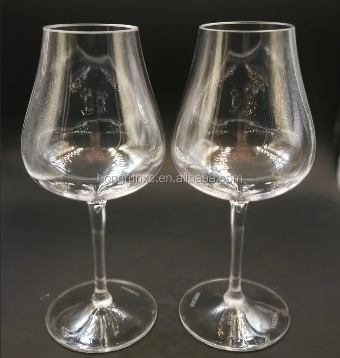 12oz Unbreakable Tritan plastic stemmed goblet wine glasses