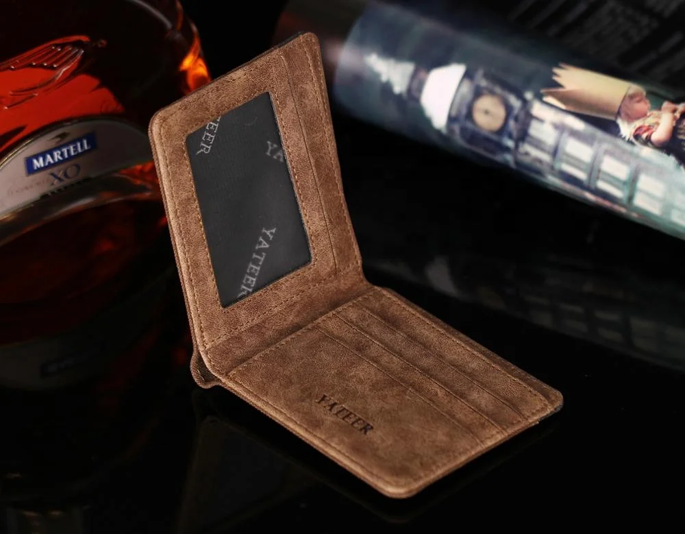 
Travel Leather Wallets For Men Card Slim Wallet 