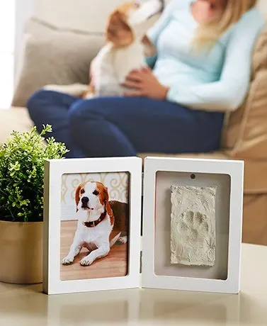 pet memory paw print frame baby hand and foot print frame baby handprint photo frame