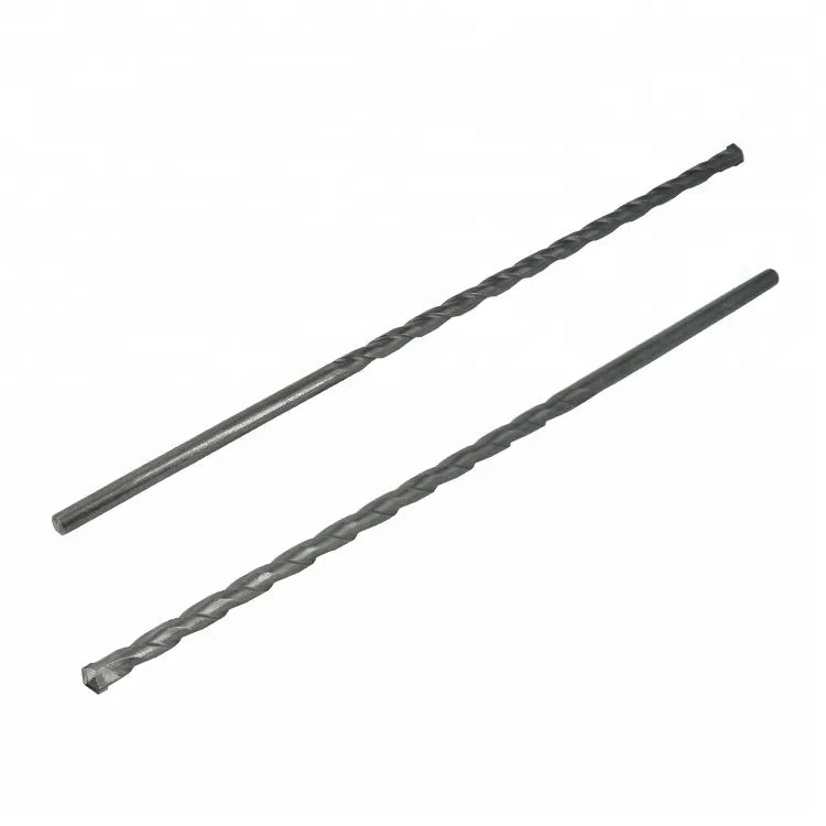 Round Shank L Flute Extra Long Carbide Tipped Masonry Drill Bit for Concrete Brick Masonry Drilling